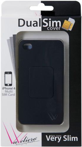 VaVeliero Funda Dual Sim iPhone 4/4S Negro