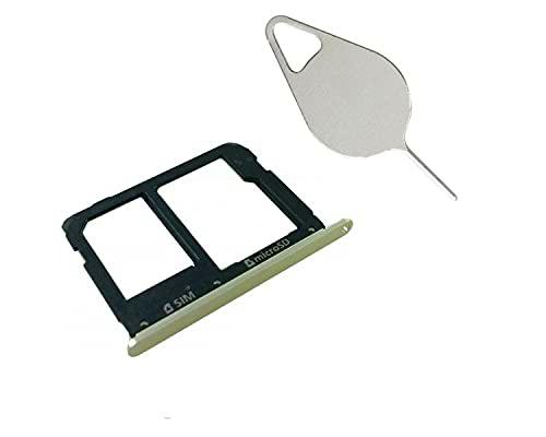 OnlyTech- Cajón para tarjeta SIM y tarjeta de memoria micro SD compatible con Samsung Galaxy A5 2016 SM-A510 dorado + herramienta de extracción