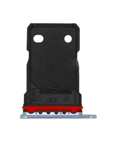Genérico Bandeja SIM Compatible para OnePlus 8T Lunar Silver Plata Gris Tarjeta Lateral