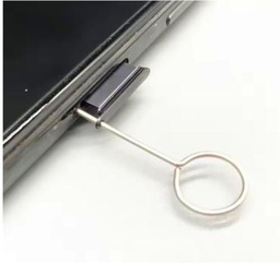 2 alfileres de punta extractora de tarjeta SIM para smartphone móvil y teléfono
