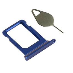 OnlyTech - Cajón/Soporte Dual Tarjetas SIM de Reemplazo del iPhone 12 Azul