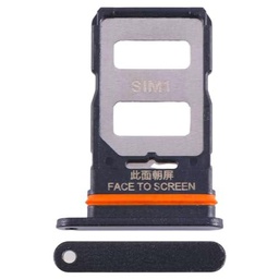 Generico Repuesto compatible con Xiaomi Redmi Note 12 PRO 5G 22101316I 22101316 Try Tray Bandeja alojamiento Porta Tarjeta Dual SIM Card SIM 1 + Ranura SIM 2 Try Lector (negro)