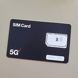 Verizon 5G y 4G LTE Wireless SIM Card Triple Cut 3 tamaños (3 en 1) Nano / Micro / Tamaños estándar (4FF / 3FF / 2FF) (BULKSIM5G-SA-A) completo con SimBros Simkey Bundle (1)