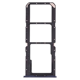 Carrito bandeja alojamiento tray compatible con OPPO A74 4G / F19 / F19s CPH2219 porta tarjeta nano Sim1 + SIM 2 + ranura memoria Micro SD card (negro)