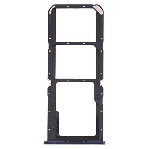 Carrito bandeja alojamiento tray compatible con OPPO A74 4G / F19 / F19s CPH2219 porta tarjeta nano Sim1 + SIM 2 + ranura memoria Micro SD card (negro)