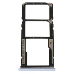High-Tech Place Bandeja de tarjeta SIM + bandeja de tarjeta SIM + bandeja de tarjeta Micro SD para Redmi 10A (plata)