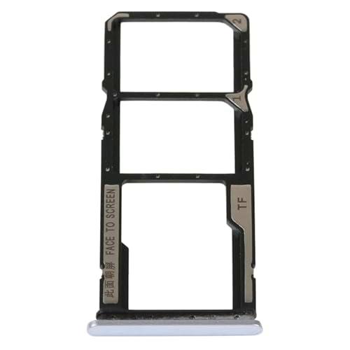 High-Tech Place Bandeja de tarjeta SIM + bandeja de tarjeta SIM + bandeja de tarjeta Micro SD para Redmi 10A (plata)