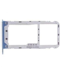 Genérico Bandeja SIM para XIAOMI REDMI Note 5 / Pro Adaptador Micro SD Tarjeta Azul