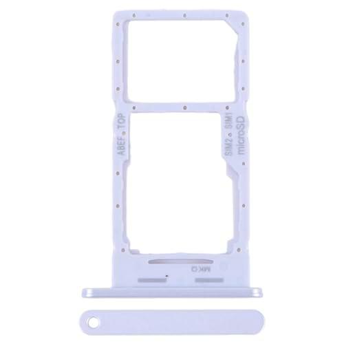 Repuesto compatible con Samsung Galaxy A25 5G SM-A256B A256B A256B Try Tray Bandeja alojamiento porta tarjeta SIM 1 + Ranura SIM 2 o zapata para lector de memoria Micro SD (Silver)