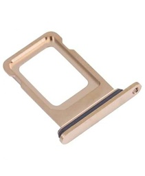 Genérico Bandeja SIM Compatible para Apple iPhone 14 Pro/MAX Oro Repuesto Lateral