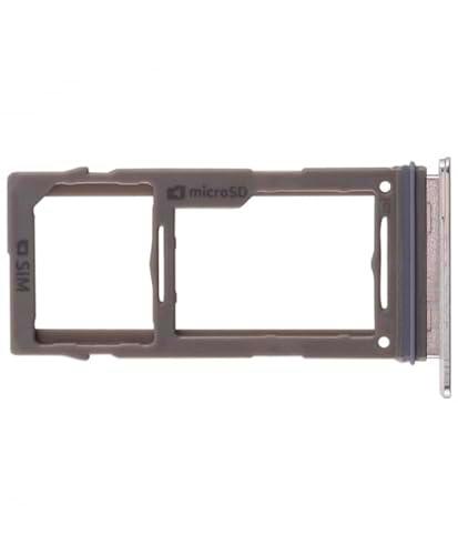 Genérico Bandeja Tarjeta SIM Compatible para Samsung Galaxy S10 / S10+ Plus / S10E Plata