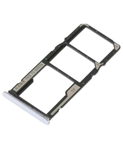 Genérico Bandeja SIM Compatible para XIAOMI REDMI 10A Tarjeta Repuesto Plata CROMADA
