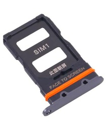 Genérico Bandeja SIM Compatible para XIAOMI 12 / 12X Adaptador MI Tarjeta Gris Negro