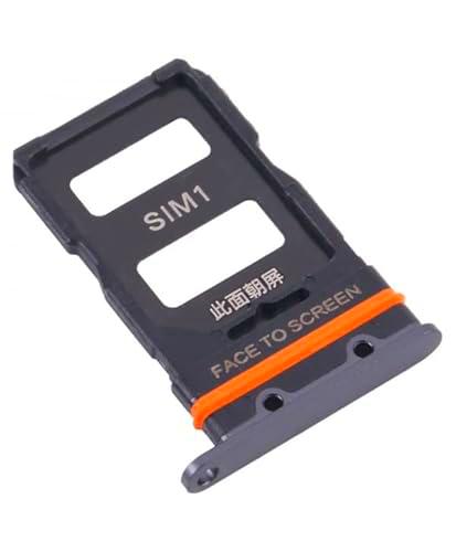 Genérico Bandeja SIM Compatible para XIAOMI 12 / 12X Adaptador MI Tarjeta Gris Negro