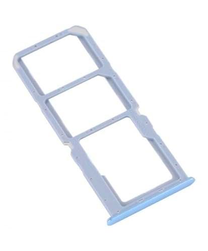 Genérico Bandeja SIM Compatible para Realme C33 Azul Lago Repuesto Lateral Tarjeta