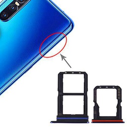 Lin-L La Bandeja de Tarjeta SIM Bandeja de Tarjeta SIM + + Micro SD Card Bandeja for Vivo S1 Pro (Azul) Piezas de Repuesto (Color : Blue)