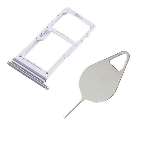 OnlyTech - Cajón sim plateado con extractor de repuesto para Samsung Galaxy Note 10 Lite