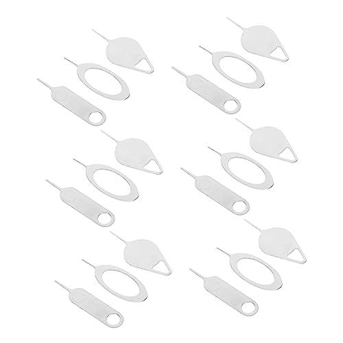 Operitacx 100 Piezas Extractores de Sim Compactos para Teléfonos y Tablets Herramientas Prácticas de Expulsión de Inoxidable