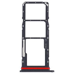 Carro bandeja alojamiento tray compatible con Motorola Moto G22 porta tarjeta nano Sim1+ SIM 2 + ranura memoria Micro SD Card (negro)