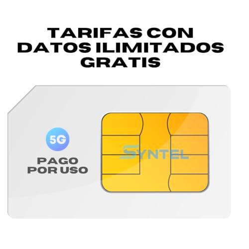 Tarjeta SIM Multiformato Pago por Uso (con Datos Ilimitados) o Tarifa | SIN permanencia | para Móviles