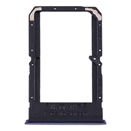 Generico Recambio compatible con OPPO Reno 4Z 5G CPH2065 / A92S 5G PDKM00 Try Tray Bandeja alojamiento Porta Tarjeta Dual SIM Card Sim 1 + Ranura SIM 2 Try Tray Lector (negro)