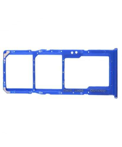 Genérico Bandeja SIM Compatible para Samsung Galaxy A70 Adaptador Tarjeta SD Lateral Azul