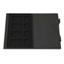 Organizador de Estuche para Tarjetas SIM, Caja de Aluminio Antimagnética a Prueba de Polvo para 4 Tarjetas SIM