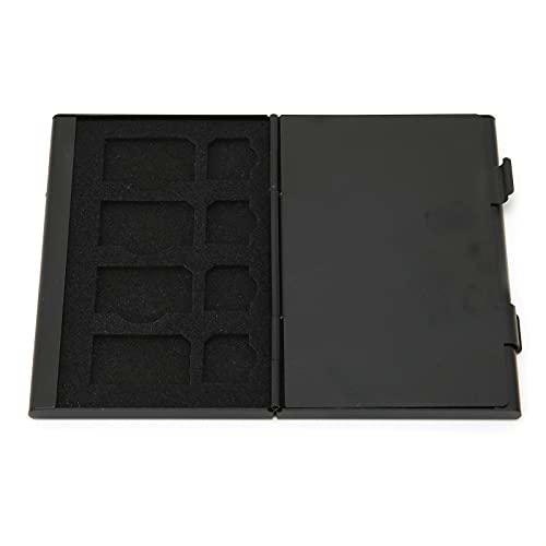 Organizador de Estuche para Tarjetas SIM, Caja de Aluminio Antimagnética a Prueba de Polvo para 4 Tarjetas SIM