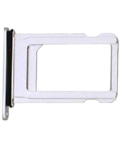 Genérico Bandeja SIM para iPhone 8 / SE 2020 Adaptador Soporte Tarjeta Blanco Plata