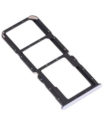 Genérico Bandeja SIM Compatible para OPPO A74 4G Azul Medianoche Plata Lateral Tarjeta