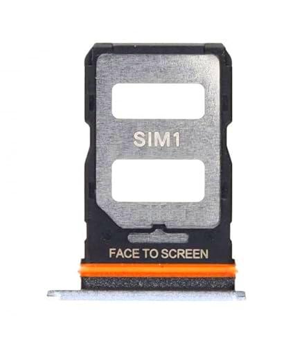 Genérico Bandeja SIM Compatible para Xiaomi Poco X4 GT Mi Tarjeta Repuesto Lateral Plata