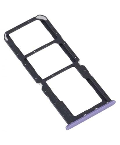 Genérico Bandeja SIM Compatible para REALME 8i Violeta Espacial Morado Tarjeta Repuesto