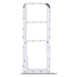 Repuesto compatible con Samsung Galaxy A14 4G SM-A145F A145F (no con 5G) Try Tray Bandeja Slitta Porta Tarjeta Dual SIM Card SIM 1 + Ranura SIM 2 + Ranura Lector Micro SD (Green)