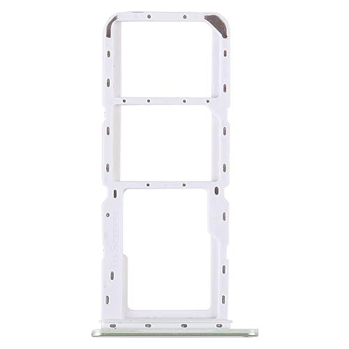 Repuesto compatible con Samsung Galaxy A14 4G SM-A145F A145F (no con 5G) Try Tray Bandeja Slitta Porta Tarjeta Dual SIM Card SIM 1 + Ranura SIM 2 + Ranura Lector Micro SD (Green)