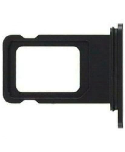 Genérico Bandeja SIM para iPhone XR Adaptador Micro Tarjeta Lateral Nano Negro Negra