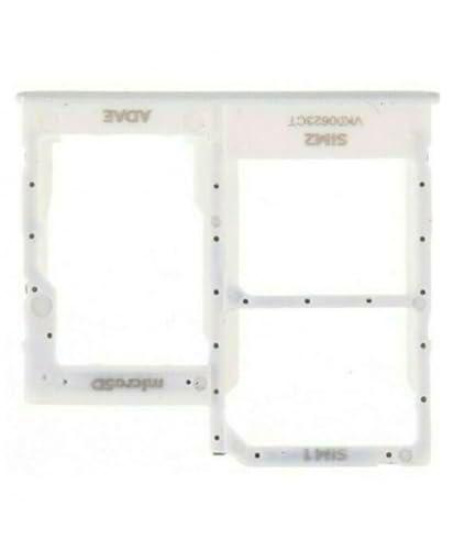 Genérico Bandeja SIM para Samsung Galaxy A41 Adaptador Tarjeta Micro SD Repuesto Blanco