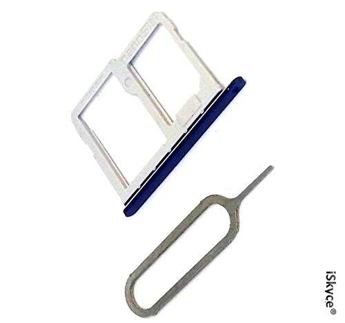 iSkyce 142W. Nano SIM cajón y Tarjeta SD para LG Q6 teléfono Negro-Pin Clave