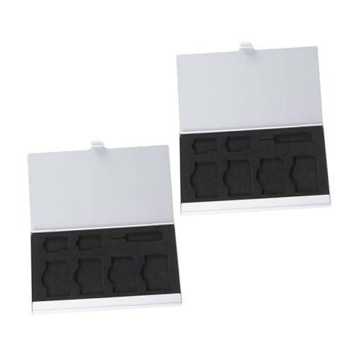 Operitacx Caja de Transporte Sim para Tarjetas Standard y Micro Sim Organizador Práctico de Tarjetas con Aguja