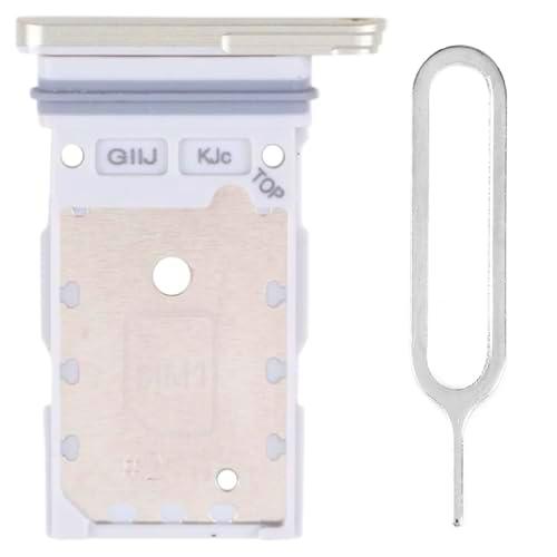 iReplaceParts - Bandeja SIM de repuesto con ranura de doble ranura de goma con bandeja SIM para Samsung S21 FE SM-G990 (verde)