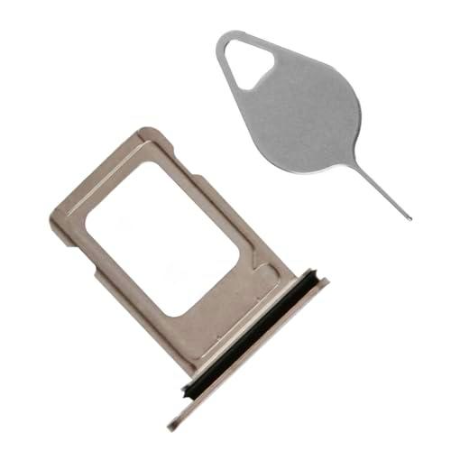 OnlyTech - Cajón doble SIM plateado con extractor de repuesto para iPhone 11 Pro y 11 Pro Max