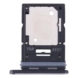 Generico Repuesto Compatible con Samsung Galaxy A54 SM-A546 A546 Bandeja Trolley Adaptador de Carcasa Soporte Tarjeta Carro para Tarjeta SIM + Compartimento Memoria Micro SD (Negro)