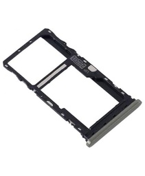 Genérico Bandeja SIM Compatible para Motorola Moto G51 5G Tarjeta SD Bright Silver Plata