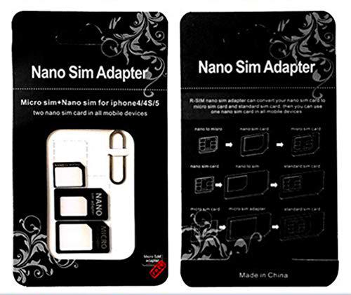 Adaptador de Tarjeta SIM 3 en 1 para Sony Xperia 5 Smartphone Micro SIM Nano-SIM Universal