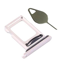 OnlyTech - Bandeja/Soporte Doble Tarjeta SIM de Repuesto para iPhone 12 Pro MAX Blanca Dual
