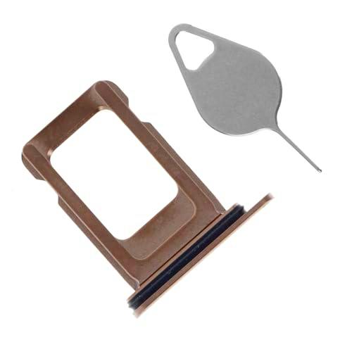 OnlyTech - Cajón doble SIM oro con extractor de repuesto para iPhone 11 Pro y 11 Pro Max