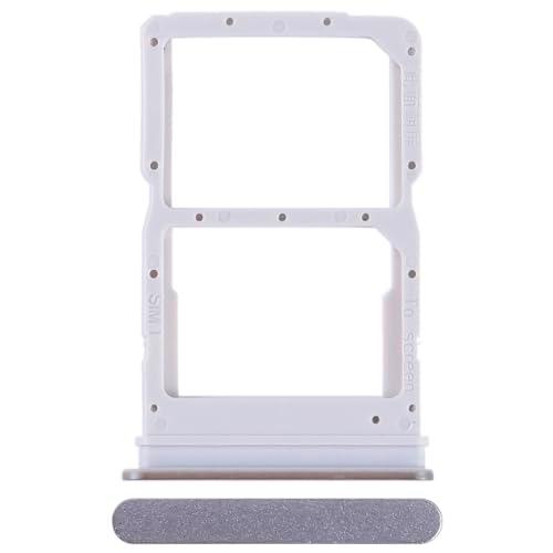 Generico Compatible con Honor 90 Lite/CRT-NX1 Pantalla 6.7 Try Tray Bandeja de alojamiento Porta Tarjeta Dual SIM Card SIM 1 + Ranura SIM 2 Trineo Lector (Silver)