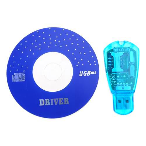 Lector de tarjetas SIM azul de moda, copia, clonador