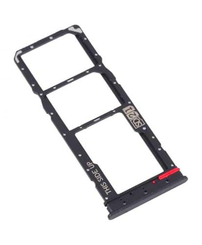 Genérico Bandeja SIM Compatible para Motorola Moto E13 Cosmic Black Negro Tarjeta Lateral