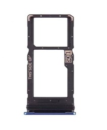 Genérico Bandeja SIM Compatible para Motorola Moto One Fusion+ Tarjeta Azul Twilight Blue