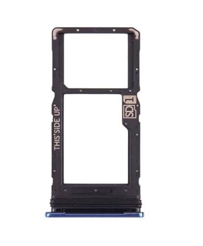 Genérico Bandeja SIM Compatible para Motorola Moto One Fusion+ Tarjeta Azul Twilight Blue